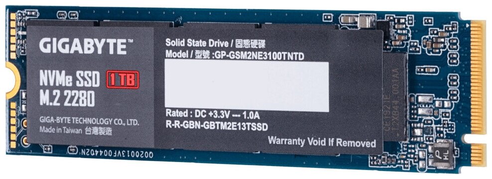 Накопитель SSD Gigabyte 1Tb Gigabyte ( ) (GP-GSM2NE3100TNTD)