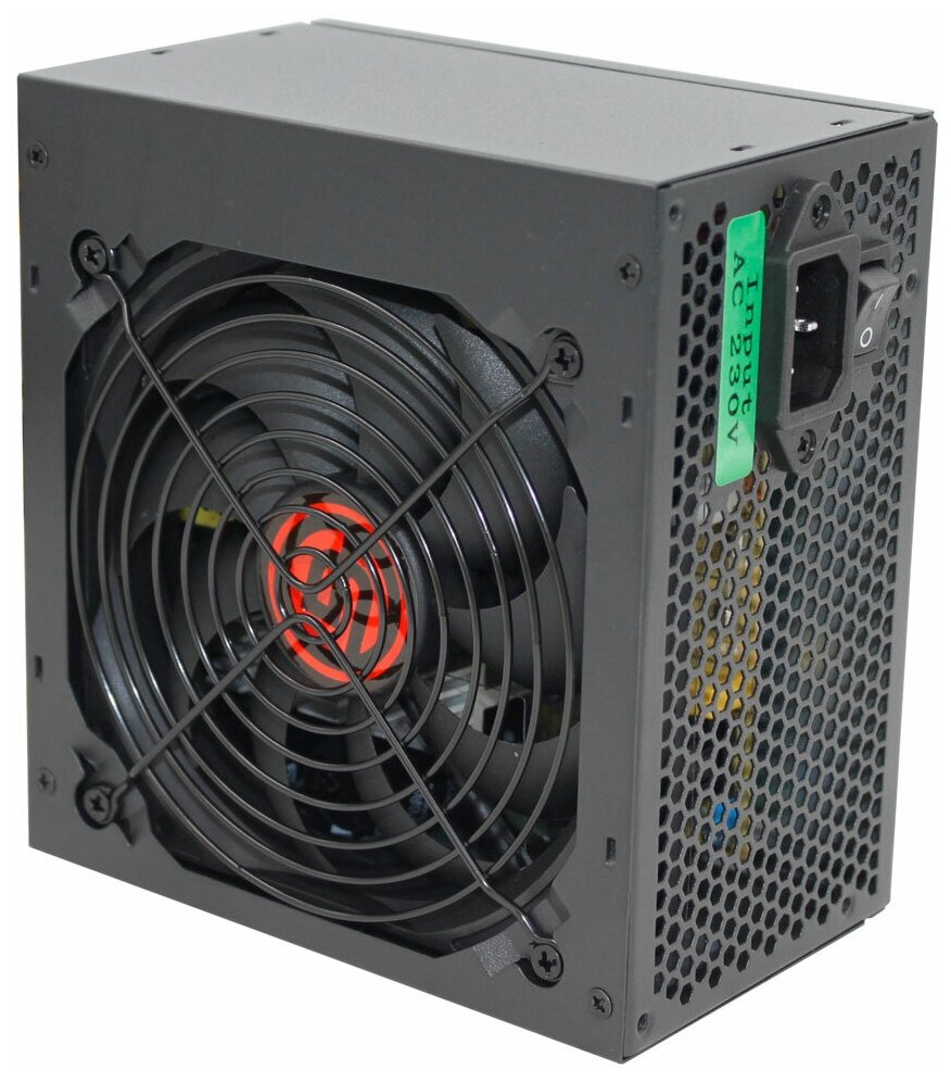 Блок питания Ginzzu 600W (CB600) ATX ,12CM, кабель питания, 3 года гарантии - фотография № 3