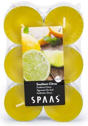 Набор свечей Spaas Southern Citrus желтый 12 шт.