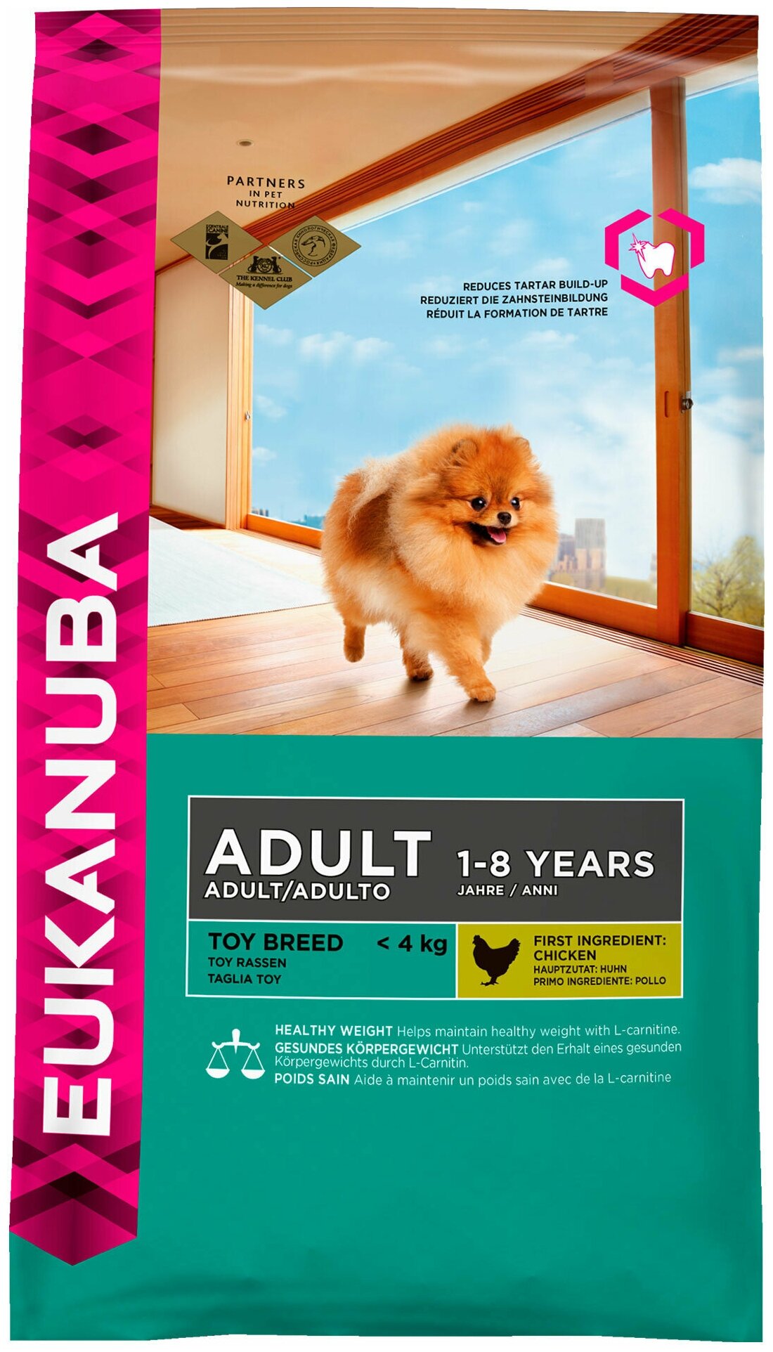 Сухой корм Eukanuba для взрослых собак миниатюрных пород, 3.5кг - фото №2