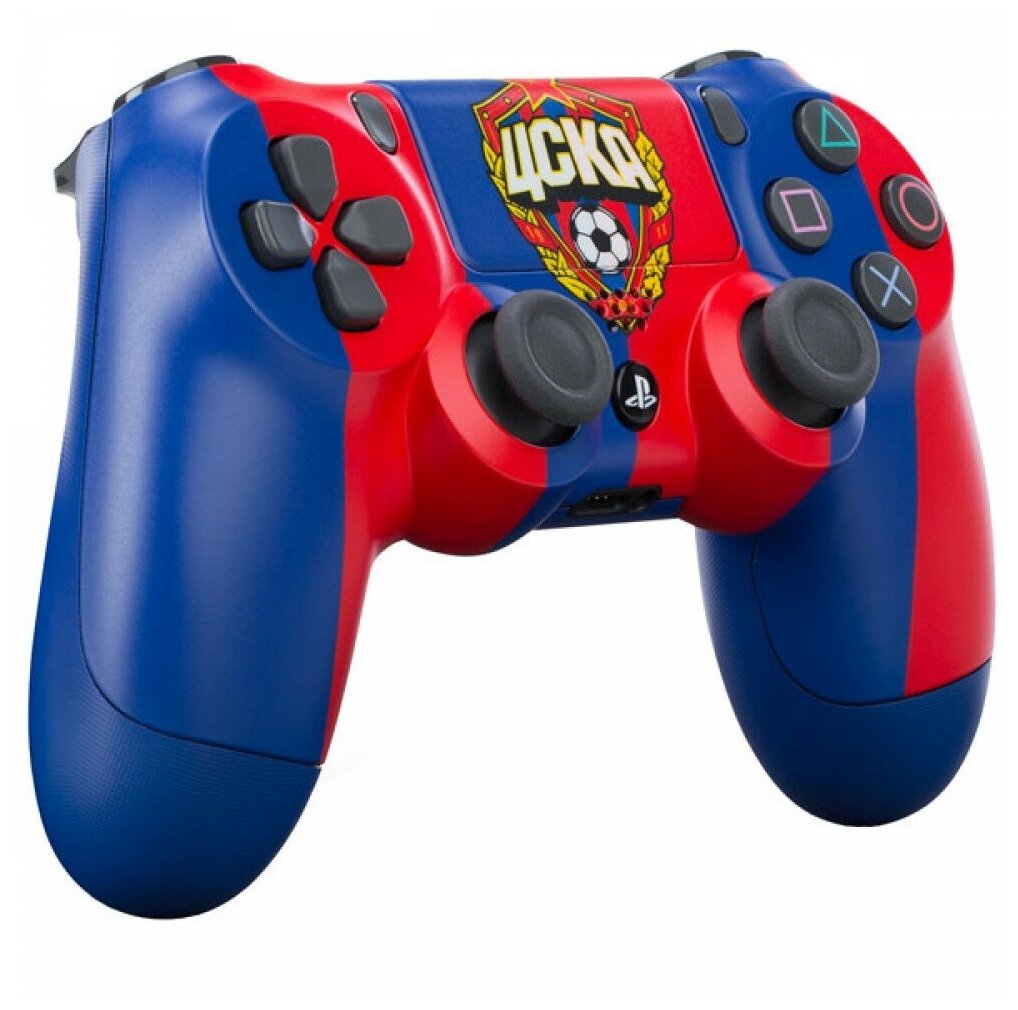 Геймпад RAINBO DualShock 4 ФК ЦСКА, красно-синий