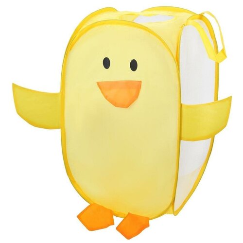 фото Корзина наша игрушка утенок 34x34x56 см желтый