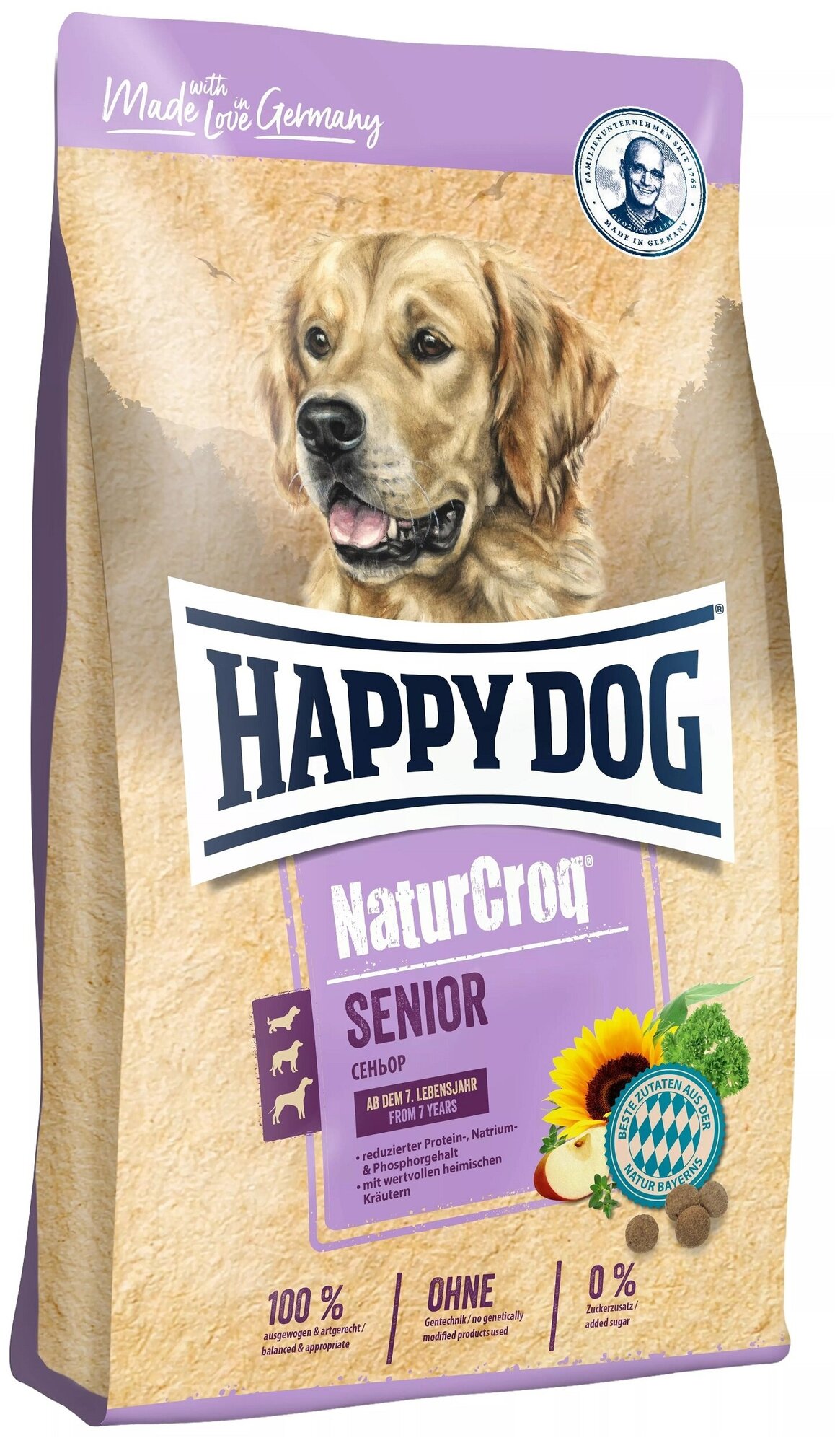 Happy Dog NaturCroq Senior сухой корм для пожилых собак - 15 кг