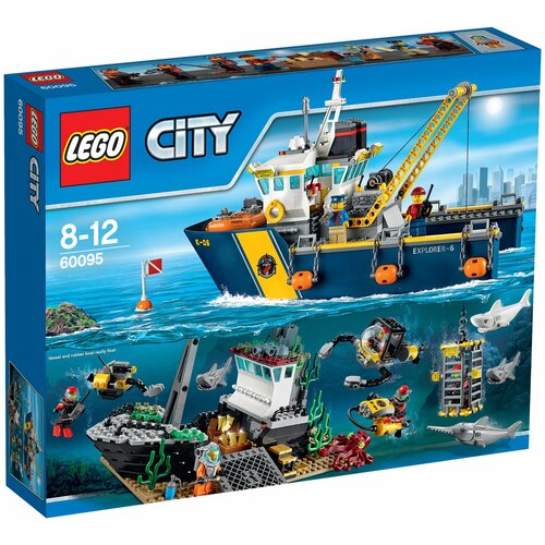 Конструктор LEGO City 60095 Глубоководное исследовательское судно, 717 дет.