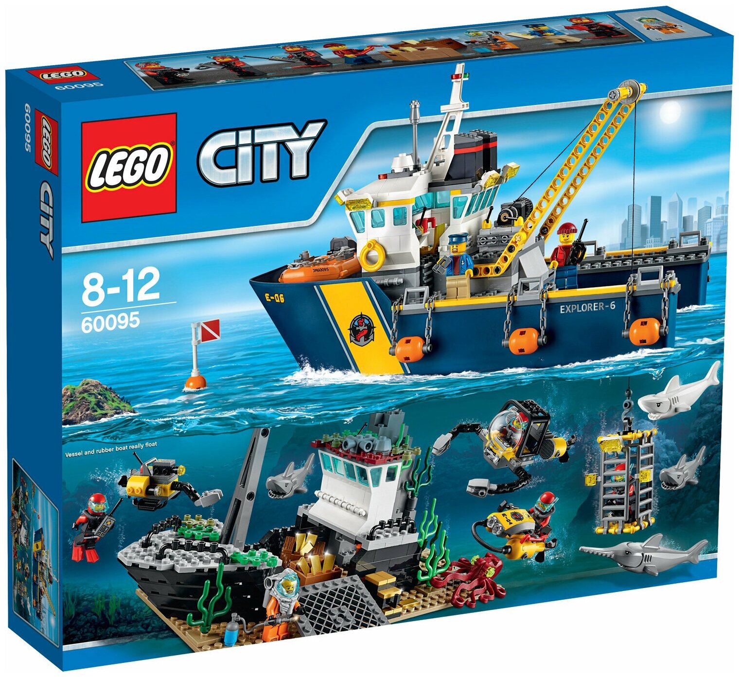 Конструктор LEGO Лего 60095 Корабль исследователей морских глубин