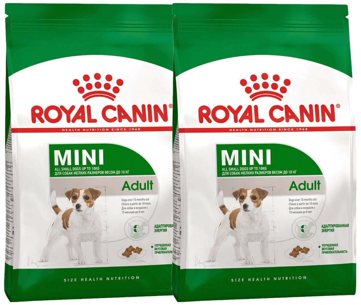 ROYAL CANIN MINI ADULT для взрослых собак маленьких пород (8 + 8 кг)