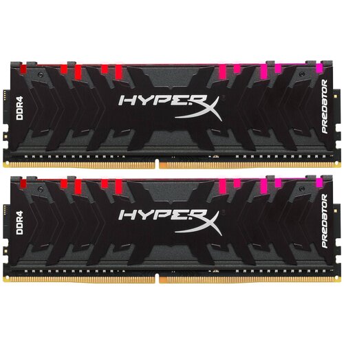 Оперативная память HyperX Predator RGB 16 ГБ (8 ГБ x 2 шт.) DDR4 2933 МГц DIMM CL15 HX429C15PB3AK2/16