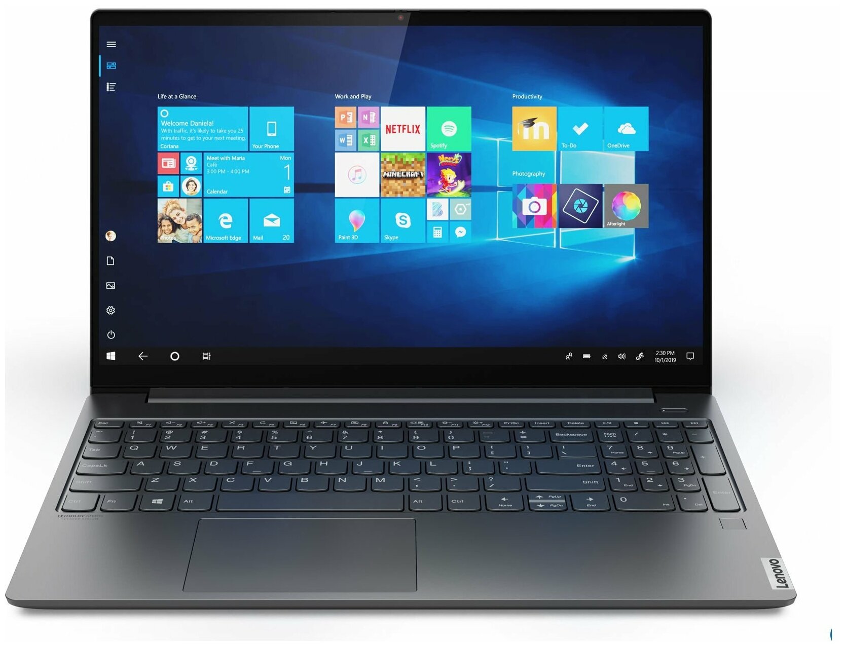 15.6" Ноутбук Lenovo Yoga S740 1920x1080, Intel Core i5 9300H 2.4 ГГц, RAM 8 ГБ, DDR4, SSD 256 ГБ, NVIDIA GeForce GTX 1650 MAX-Q, Windows 10 Home, 81NX003URU, Iron Grey