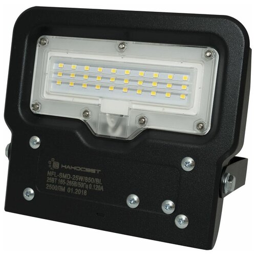 Прожектор светодиодный НАНОСВЕТ NFL-SMD-25W/850/BL, 25 Вт, свет: дневной белый