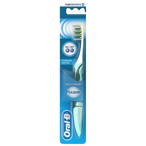 Электрическая зубная щетка Oral-B Pro Expert Pulsar Глубокая чистка 35 средняя 1 шт 72200₽