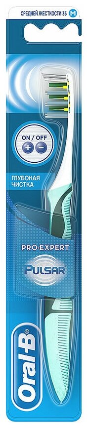 Электрическая зубная щетка Oral-B Pro Expert Pulsar, Глубокая чистка, 35 средняя, 1 шт