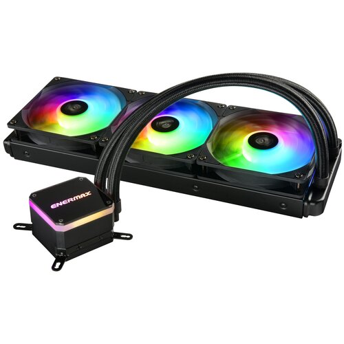 Система водяного охлаждения для процессора Enermax LiqMax III ARGB 360mm, черный/RGB кулер deepcool gammaxx 400 v2 blue intel lga 1155 intel lga 1366 amd am2 amd am2 amd am3 amd am3 amd fm1 amd fm2 intel lga 1150 amd fm2 intel lga 1