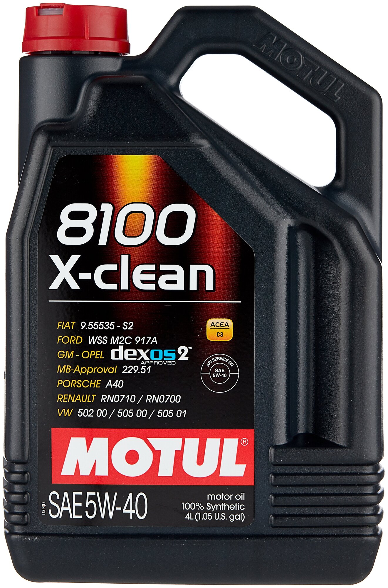 Синтетическое моторное масло Motul 8100 X-clean 5W40