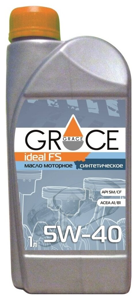 Моторное масло Grace Ideal FS 5W-40, 1 литр