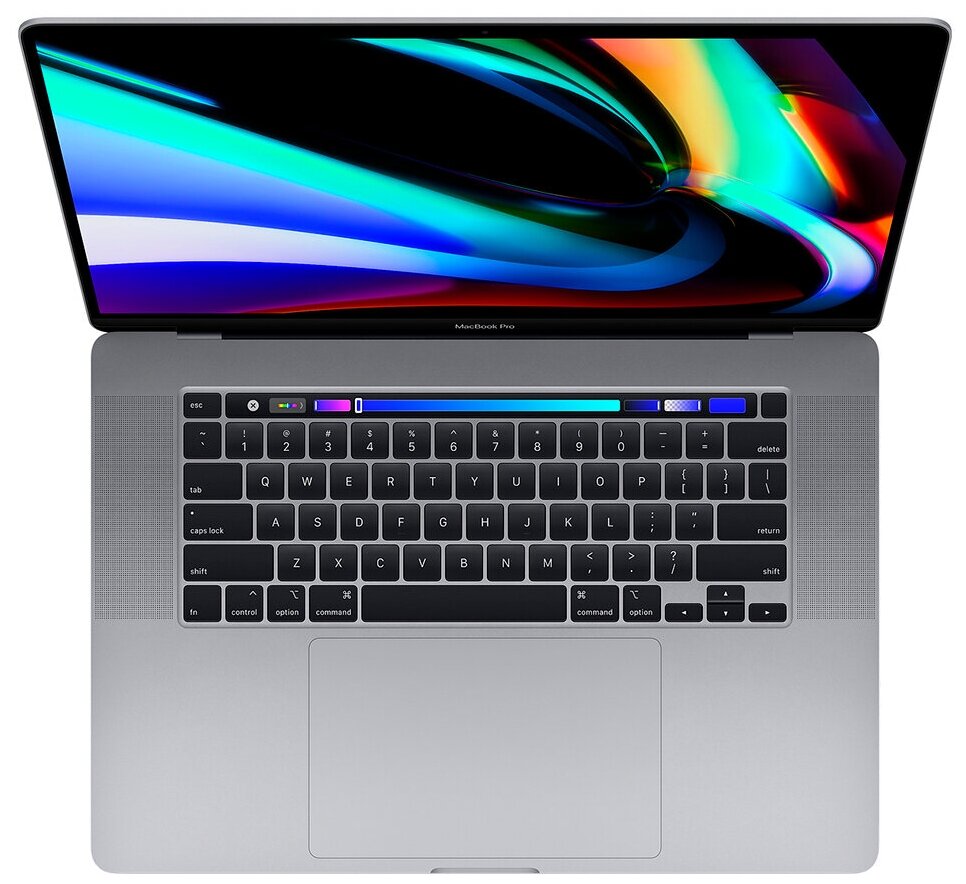 16" Ноутбук Apple MacBook Pro 16 Late 2019 3072x1920, Intel Core i9 9880H 2.3 ГГц, RAM 16 ГБ, DDR4, SSD 1 ТБ, AMD Radeon Pro 5500M, macOS, RU, MVVK2RU/A, серый космос
