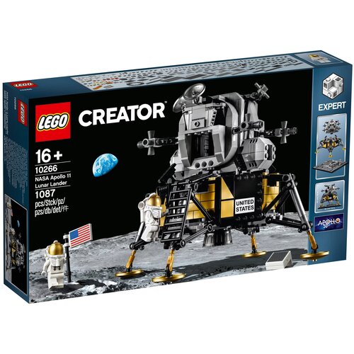 Конструктор LEGO Creator 10266 Лунный модуль корабля Аполлон 11 НАСА, 1087 дет. конструктор lego ideas 92176 ракетно космическая система наса сатурн 5 аполлон