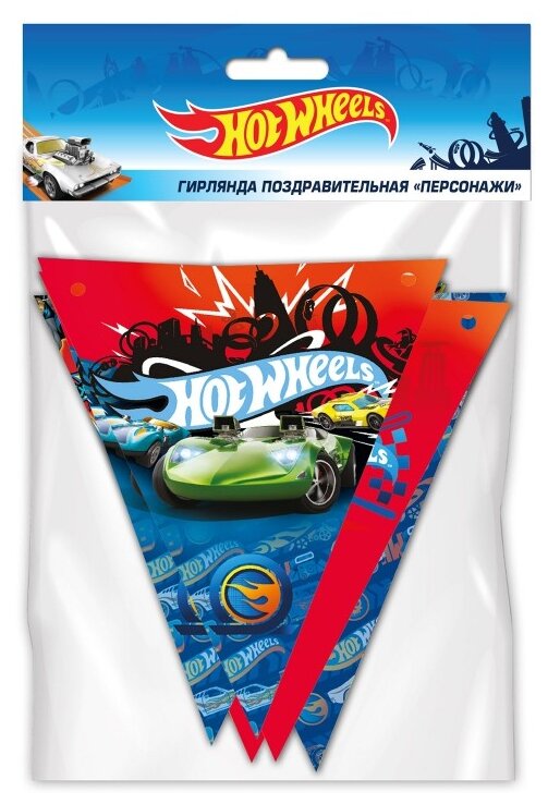 ND Play Гирлянда поздравительная Hot Wheels Персонажи 292791