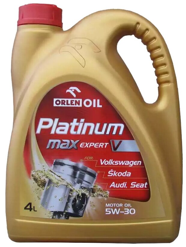 Синтетическое моторное масло Orlen Oil PLATINUM MaxExpert V 5W–30, 4л