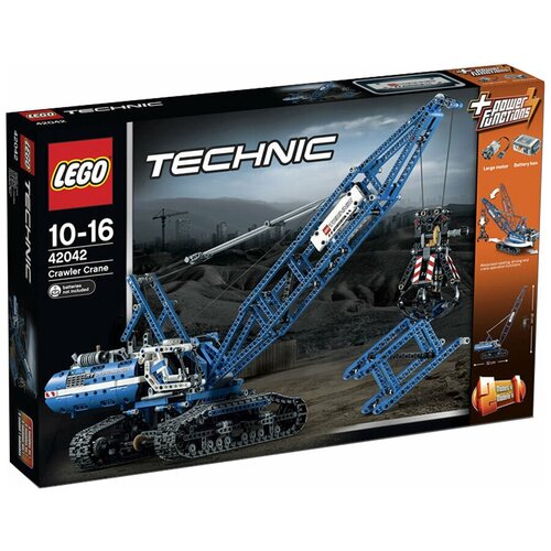 Конструктор LEGO Technic 42042 Гусеничный кран, 1401 дет. конструктор lego technic 42094 гусеничный погрузчик 827 дет