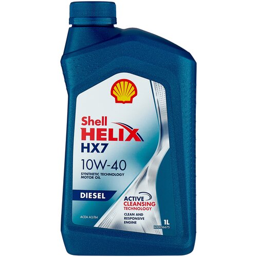 фото Полусинтетическое моторное масло shell helix hx7 diesel 10w-40, 1 л