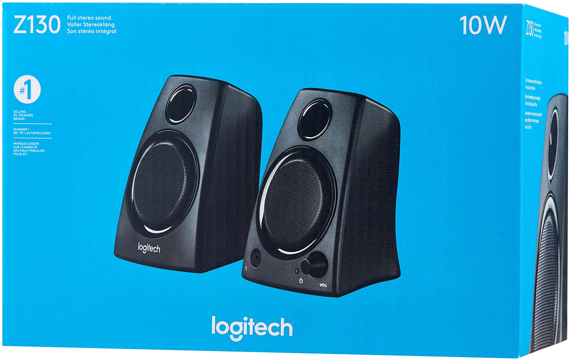 Фронтальные колонки Акустическая система 2.0 Logitech Z-130, черный