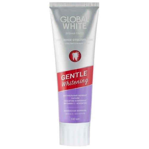 Зубная паста Global White Gentle Whitetning Exotic Fruits, 100 мл