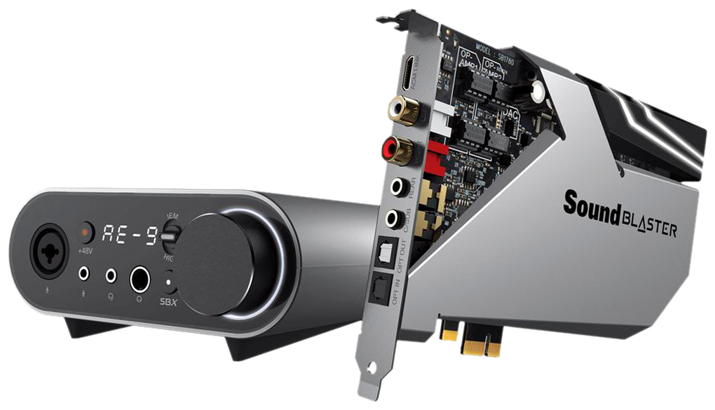 Звуковая карта PCI-E CREATIVE Sound Blaster AE-9, 5.1, Ret [70sb178000000] - фото №1