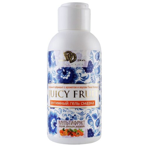 Гель-смазка Dжага Dжага Juicy Fruit Мультифрукт, 125 г, 100 мл, фруктовый, 1 шт.