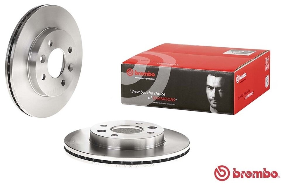 BREMBO 09.3148.14 (09072 / 09314810 / 09314814) диск тормозной передний (Комплект 2 штуки)