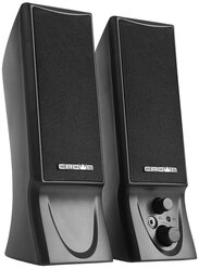Crown Колонки CMS-602 USB, 6W; управление громкостью, разъём для наушников, кнопка включения, Длина кабеля между колонками 1м;Длина аудио-кабеля и