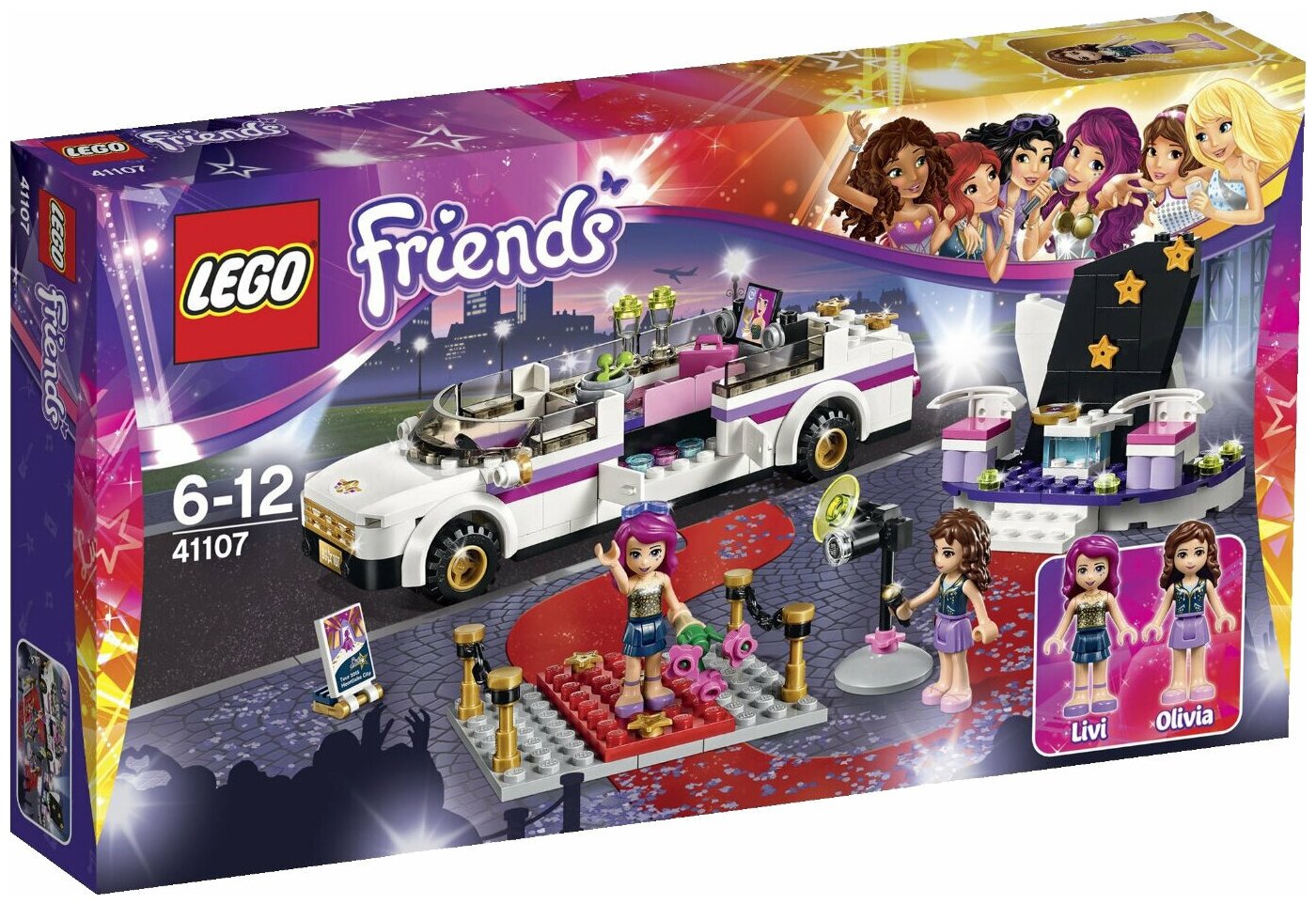 Конструктор LEGO Friends 41107 Лимузин поп-звезды, 265 дет.