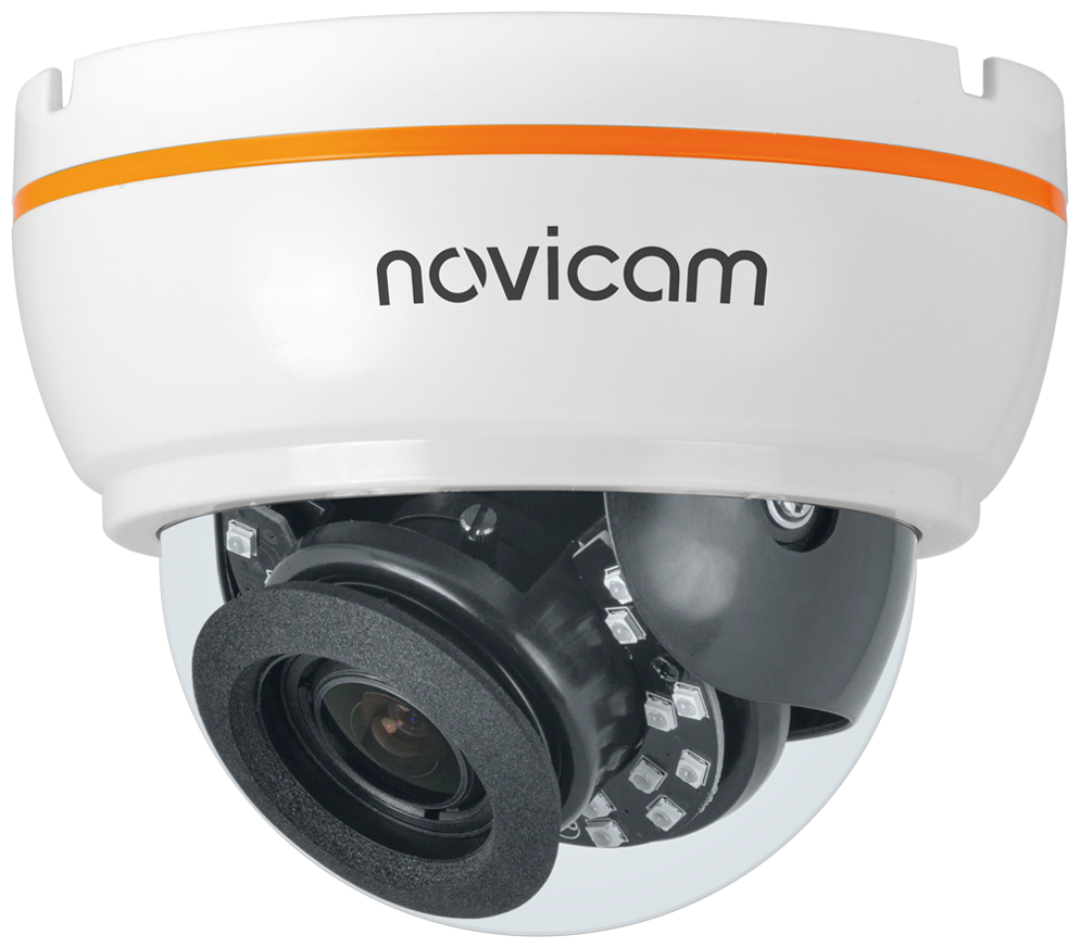 BASIC 36 Novicam v.1338 - IP видеокамера, 1/2.9" CMOS F23, 3 Мп 20 к/с, объектив 2.8-12 мм, внутренняя, ИК 20м, DC 12В/PoE, аудиовход