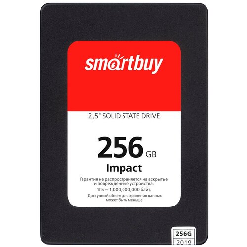 Накопитель 25 SSD Smartbuy Impact 256GB SATA3 PS3112 DRAM 3D TLC 339900₽
