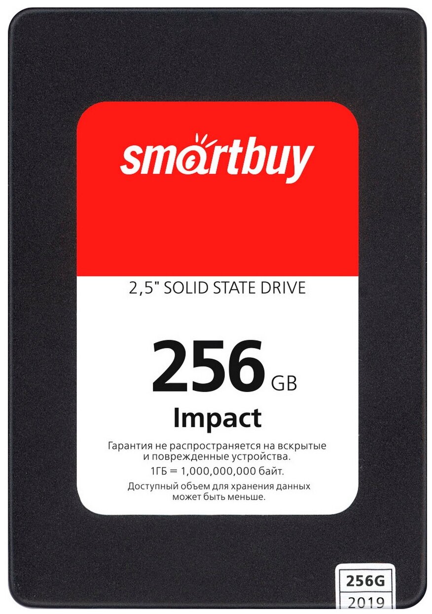 Накопитель 2,5" SSD Smartbuy Impact 256GB SATA3 PS3112 DRAM 3D TLC