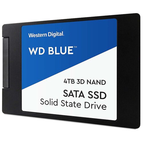 внутренний твердотельный накопитель western digital wd blue sata wds250g2b0a 250гб 2 5 Твердотельный накопитель Western Digital WD Blue 4 ТБ SATA WDS400T2B0A