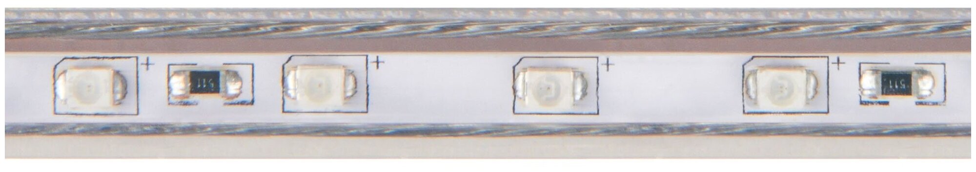 Светодиодная лента Uniel ULS-2835-60LED/m-10mm-IP67-220V-8W/m-50M-BLUE, 50 м, 400 Вт, синий, 6500 К - фотография № 2