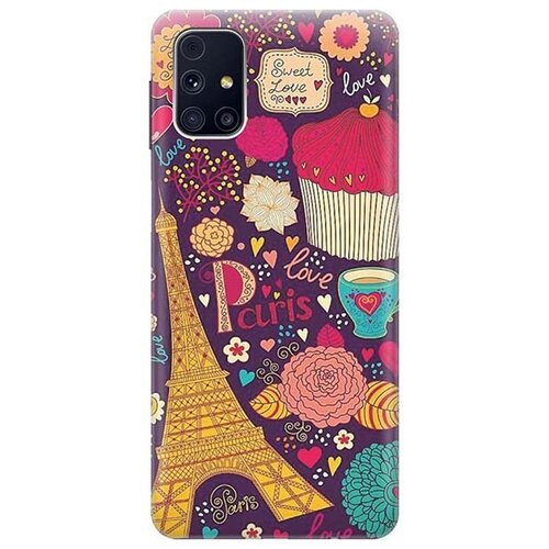 фото Чехол - накладка artcolor для samsung galaxy m31s с принтом "love in paris" re:pa