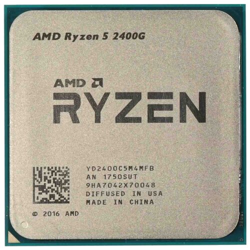 Процессор AMD Ryzen 5 2400G AM4, 4 x 3600 МГц, OEM процессор amd ryzen 5 pro 2400g am4 4 x 3600 мгц oem