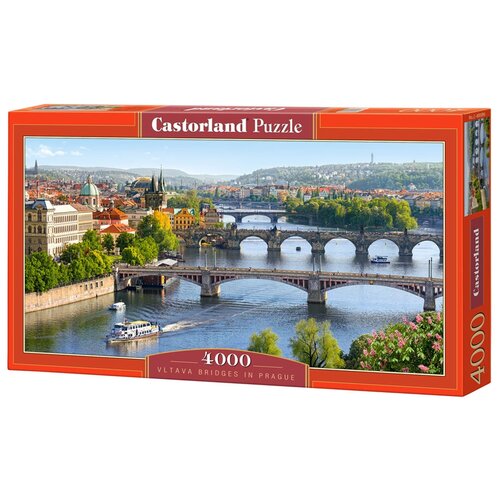 Пазл Castorland Vltava Bridges in Prague, C-400096, 4000 дет., 138х138х68 см, разноцветный