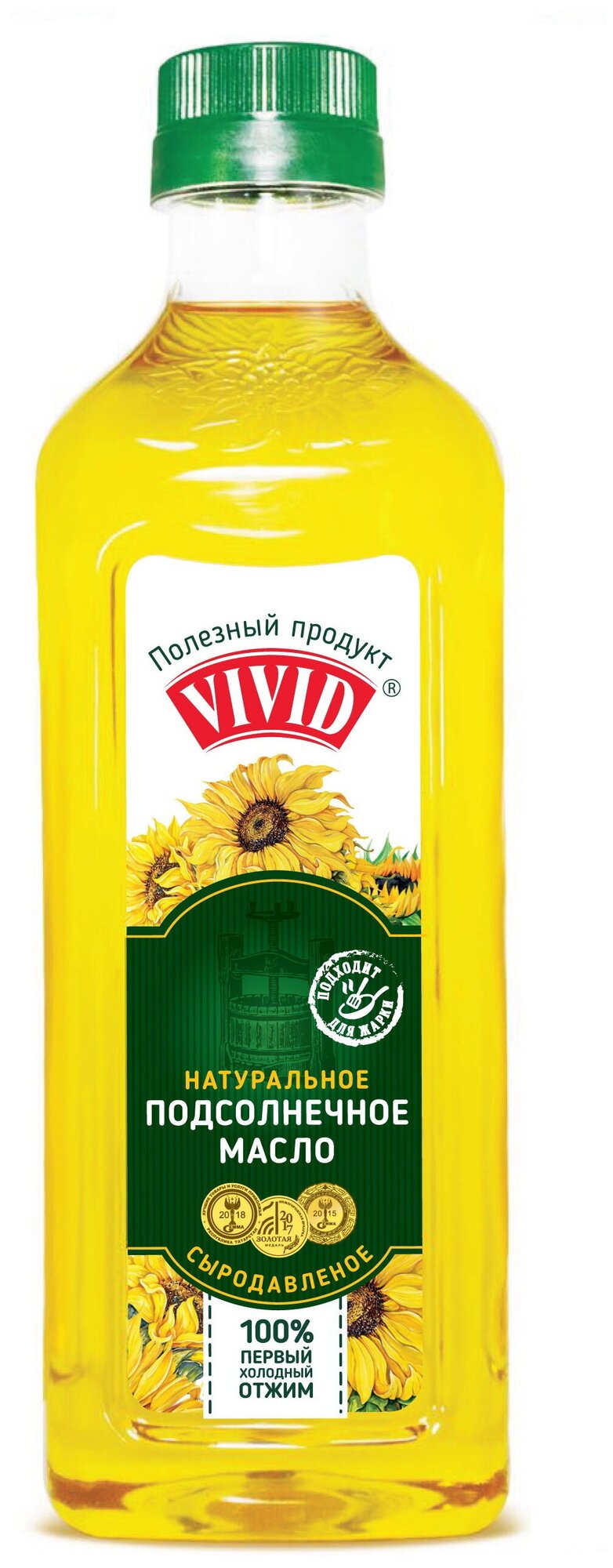 Масло подсолнечное VIVID Extra Virgin нерафинированное