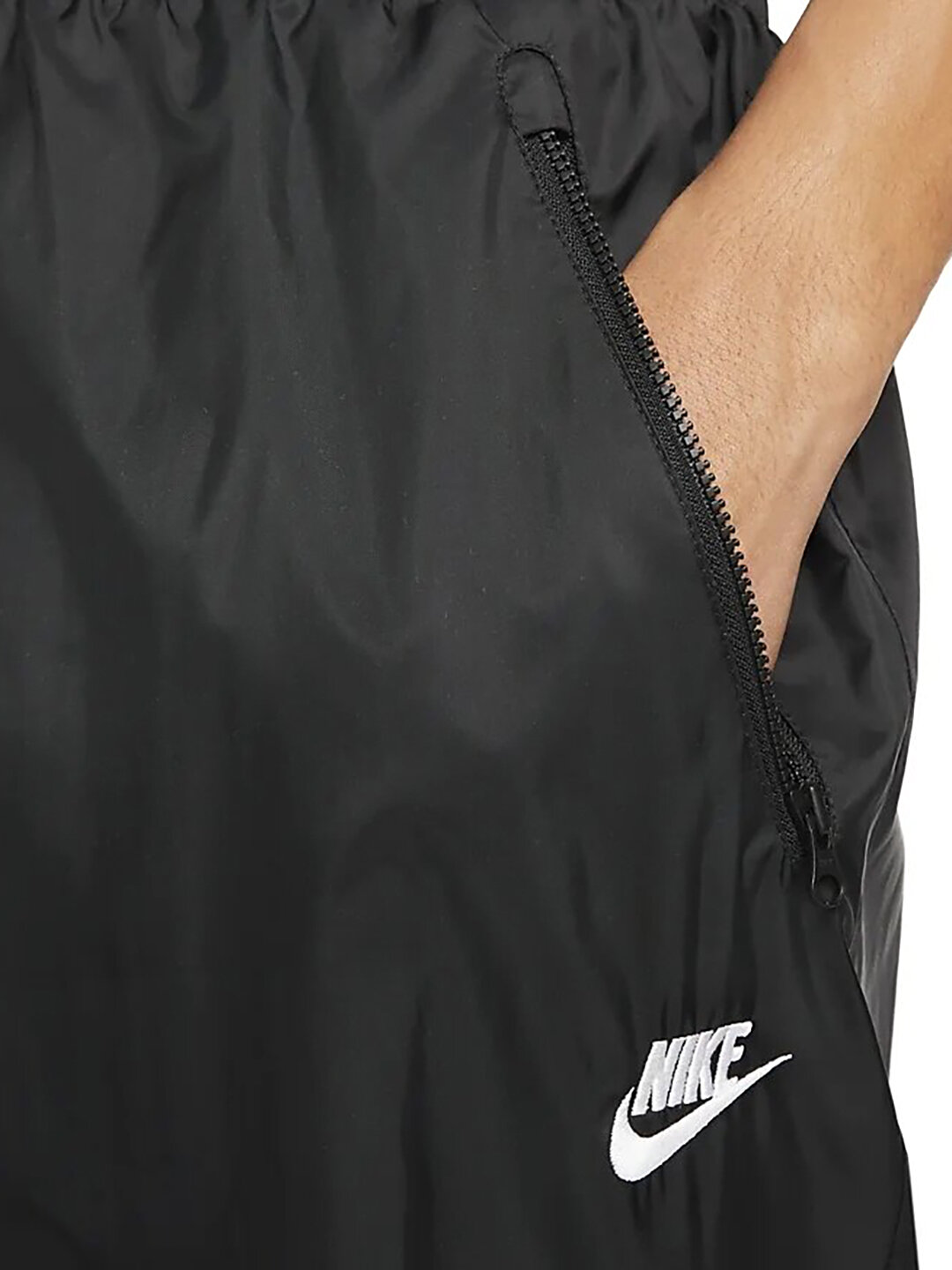 Брюки спортивные NIKE Windrunner, размер M, черный/белый — фото 1