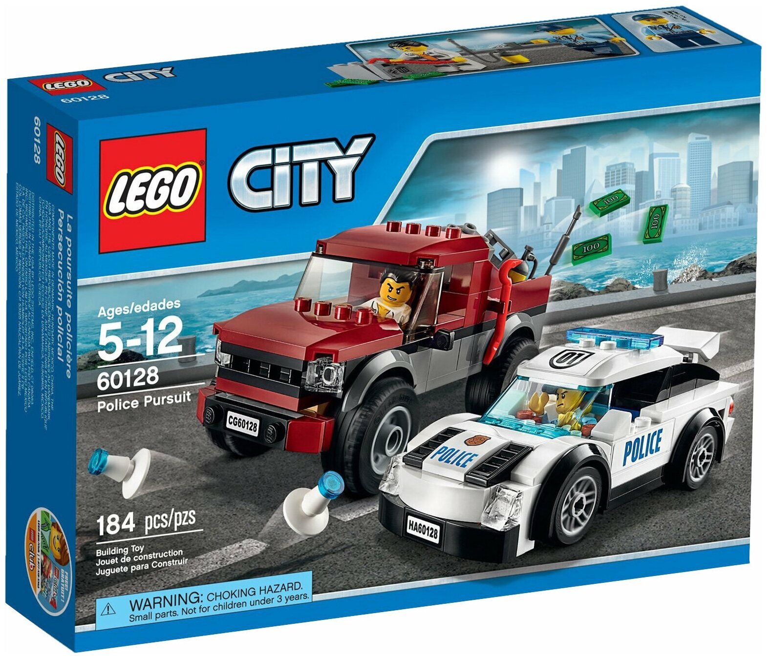 LEGO City 60128 Полицейское преследование, 184 дет.