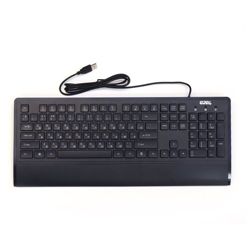 Клавиатура e2e4 KB103, мембранная, проводная, USB, черный (OT-KB103B)