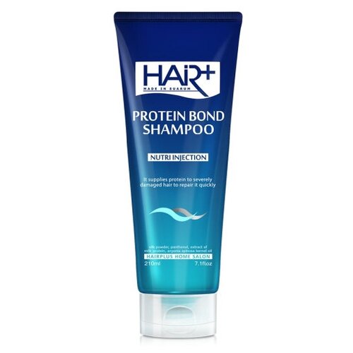 фото Hair plus шампунь c протеином protein bond shampoo(210 мл) hair+