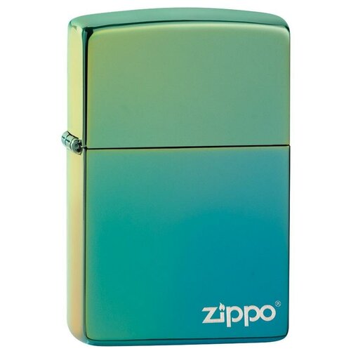 Zippo Classic зажигалка бензиновая High Polish Teal 60 мл 56.7 г зажигалка zippo classic с покрытием flat sand латунь сталь бежевая глянцевая 38x13x57 мм