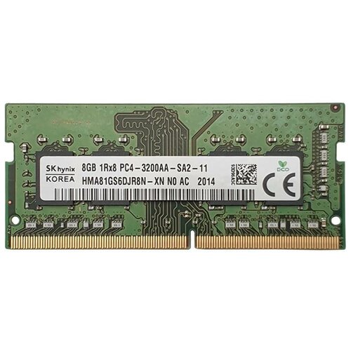 Оперативная память DDR4 8Gb 3200 Mhz SK Hynix HMA81GS6DJR8N-XN PC4-3200AA So-Dimm для ноутбука