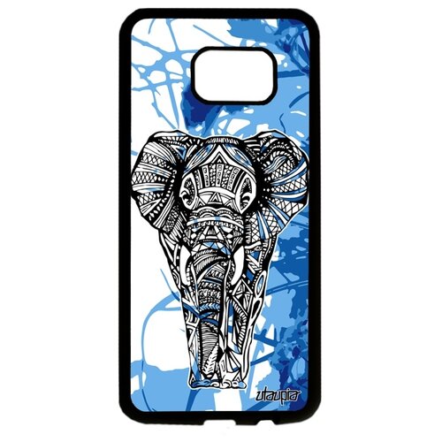 фото Чехол на смартфон samsung galaxy s7 edge, "слон" мудрый саванна utaupia