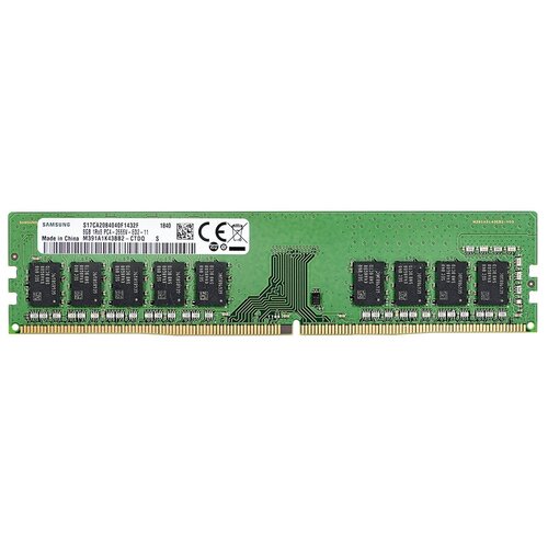 Оперативная память Samsung 8 ГБ DDR4 2666 МГц DIMM CL19 M391A1K43BB2-CTD оперативная память samsung 8 гб ddr4 dimm cl19 m378a1g44ab0 cwed0