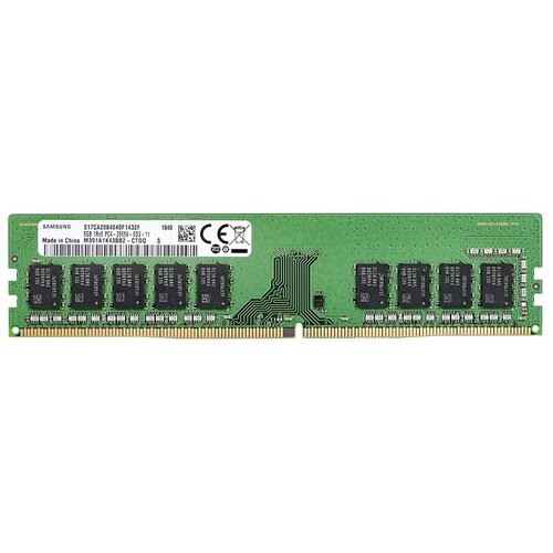 Оперативная память Samsung 8 ГБ DDR4 2666 МГц DIMM CL19 M391A1K43BB2-CTDQY 600700₽