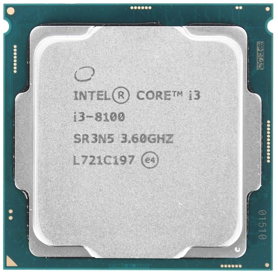 Intel Core i3-8100 Coffee Lake 3600MHz, LGA1151 v2, OEM